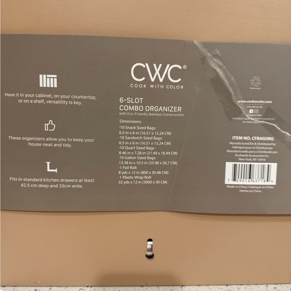 CWC 6-Slot Combo Organizer - Picture 2 of 9